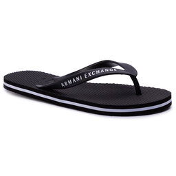 Armani Exchange Šlepetės per pirštą Armani Exchange XUQ001 XCC10 00002 Black