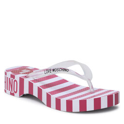 LOVE MOSCHINO Джапанки LOVE MOSCHINO JA28244G0GI3460A Righe Fuxia/Bianco