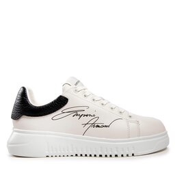 

Снікерcи Emporio Armani X4X264 XM670 N422 Off Wht/Black, Білий