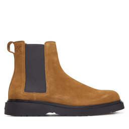 Calvin Klein Klassische Stiefeletten Calvin Klein Combat Ess Chelsea Boot Su YM0YM01372 Braun