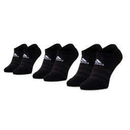 adidas Sada 3 párů nízkých ponožek unisex adidas Cush Low 3PP DZ9385 Black/Black/Black