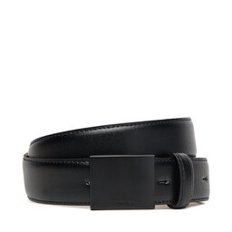 Calvin Klein Moški pas Calvin Klein Titlecase Plaque Buckle 32Mm LV04D7030G Črna
