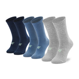 4F Set di 3 paia di calzini lunghi da bambini 4F 4FJAW22USOCM057 Multicolor 1