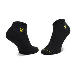 Lyle & Scott Zestaw 3 par niskich skarpet męskich Lyle & Scott Ross LSSPRTSK500 Black 5062