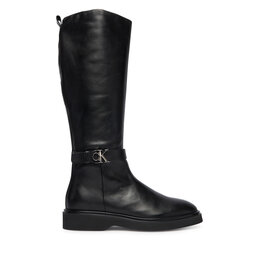 Calvin Klein Stiefel Calvin Klein Knee Boot W/ Metal Logo HW0HW02665 Schwarz