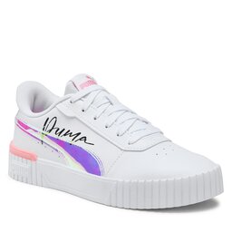 Puma Sneakersy Puma Carina 2.0 Crystal Wings Jr 392654 01 Puma White-Peach Smoothie-Puma Black