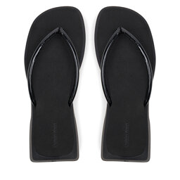 Calvin Klein Jeans Σαγιονάρες Calvin Klein Jeans Sq Low Wedge Sandal Stitch YW0YW01716 Μαύρο