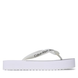 

В'єтнамки Calvin Klein Jeans Beach Sandal Flatform YW0YW00716 White/Black 0K4, Білий