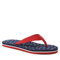 Tommy Hilfiger Tåsandaler Tommy Hilfiger Flag Flip Flop T3X8-32923-0058 S Red/Blue X049