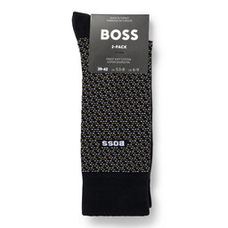

Набір 2 пар високих чоловічих шкарпеток Boss 50491197 Black 001, Чорний