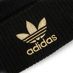 

Шапкa adidas Faux Fur Pompom Beanie H35531 Black / Metallic Gold, Чорний