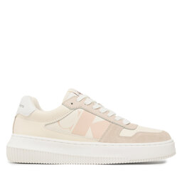 

Снікерcи Calvin Klein Jeans Chunky Cupsole Laceup Mix Lth Wn YW0YW01046 Creamy White/Eggshell/Black, Бежевий