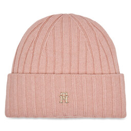 Tommy Hilfiger Čepice Tommy Hilfiger Essential Chic Beanie AW0AW15779 Whimsy Pink TJQ