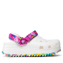 

Шльопанці Crocs Classic Hiker Solarized 207990 Blanc/Multi/Rayures, Білий