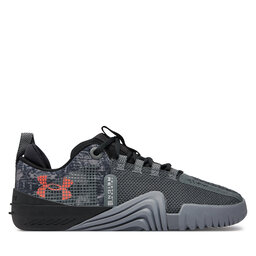Under Armour Buty Under Armour Ua Tribase Reign 6 Q1 3027352-400 Gray Void/Pitch Gray/Rush Red