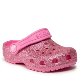 Crocs Șlapi Crocs Classic Glitter Clog T 206992 Pink Lemonade
