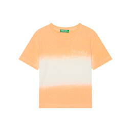 United Colors Of Benetton United Colors Of Benetton Majica 3NPDG10J5 Oranžna Regular Fit