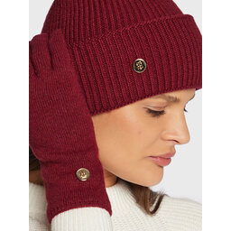 

Набір шапка і рукавички Tommy Hilfiger Elevated AW0AW13909 XJS, Бордовий