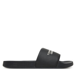 Tommy Hilfiger Pantoletten Tommy Hilfiger Raised Pool Slide FM0FM05761 Schwarz
