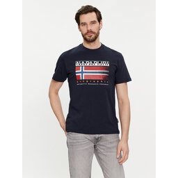 Napapijri Napapijri Camiseta S-Kreis NP0A4HQR Azul marino Regular Fit