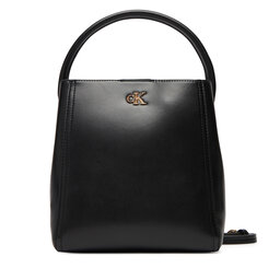 Calvin Klein Handtasche Calvin Klein Ck Bucket With Strap LV04F3174G Schwarz