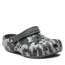 Crocs Pantoletten Crocs Classic Camo Clog 207594 Black/Grey