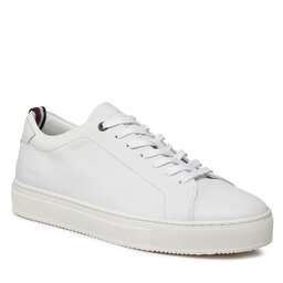 Tommy Hilfiger Sneakers Tommy Hilfiger Premium Cupsole Grained Lth FM0FM04893 White YBS