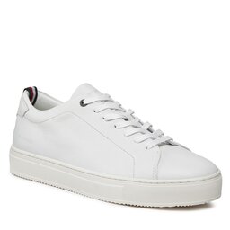 Tommy Hilfiger Tenisice Tommy Hilfiger Premium Cupsole Grained Lth FM0FM04893 White YBS
