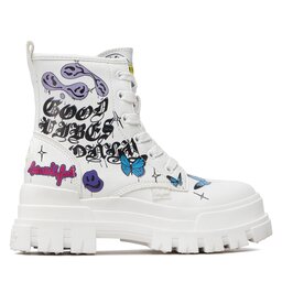 

Черевики туристичні Buffalo Aspha Rld Laceup Mid 1622141 White/Graffiti, Білий
