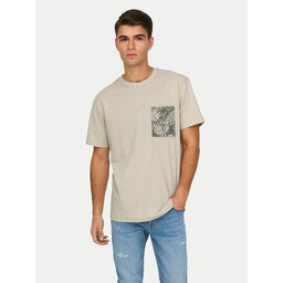 Only & Sons Only & Sons Футболка 22025286 Бежевий Regular Fit