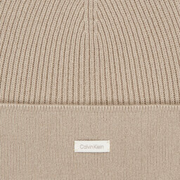 

Шапкa Calvin Klein Label Cashmere Beanie K60K611156 Doeskin PBP, Бежевий