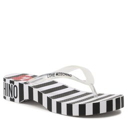 LOVE MOSCHINO Σαγιονάρες LOVE MOSCHINO JA28244G0GI3400A Nero/Bianco