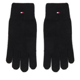 Tommy Hilfiger Damenhandschuhe Tommy Hilfiger Flag AW0AW19131 Schwarz