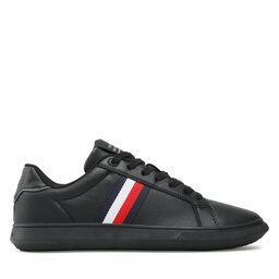 

Снікерcи Tommy Hilfiger Corporate Leather Cup Stripes FM0FM04732 Black BDS, Чорний