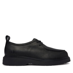 Calvin Klein Halbschuhe Calvin Klein Combat Apron Laceup Tu Lth HM0HM02245 Schwarz