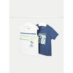 Mayoral Mayoral 2er-Set T-Shirts 01032 Blau Regular Fit