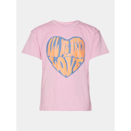 Vero Moda Girl Vero Moda Girl Marškinėliai Love Kelly 10303731 Rožinė Regular Fit