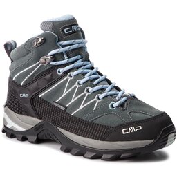 CMP Botas de montaña CMP Rigel Mid Wmn Trekking Shoes Wp 3Q12946 Graffite/Azzurro 77BD