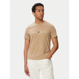 Tommy Hilfiger Tommy Hilfiger T-Shirt Logo Tee MW0MW11797 Beige Slim Fit