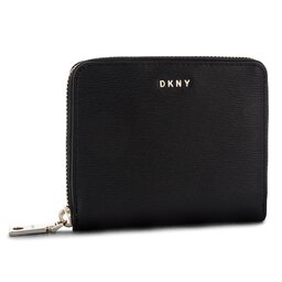 DKNY Portofel Mare de Damă DKNY Bryant Sm Zip Around R8313656 Blk/Gold BGD
