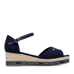 

Еспадрильї Tommy Hilfiger Rope Wedge Sandal T3A2-31056-0048 S Blue 800, Cиній