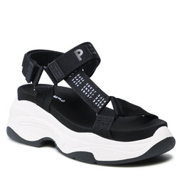 Pepe Jeans Sandále Pepe Jeans Grub Logo PLS90566 Black 999