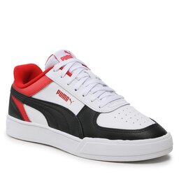 Puma Sneakersy Puma Caven Block Jr 391469 01 Puma White/Puma Black/Red 01