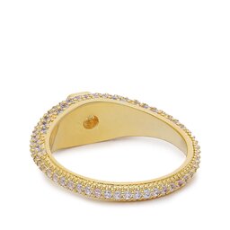 

Кільце Luv AJ Pave Hex Signet Ring HOL22-R-PHSR-G Gold, Золотий