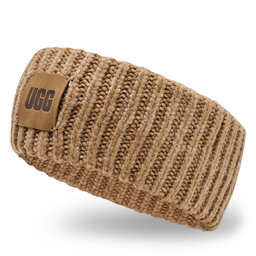 Ugg Textilná čelenka Ugg W Chunky Ribbed Headband 22658 Camel