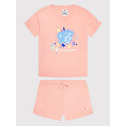 Champion Champion Набір футболка і спортивні шорти 404396 Рожевий Custom Fit