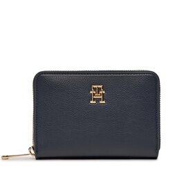 Tommy Hilfiger Portefeuille femme grand format Tommy Hilfiger Th Essential Sc Med Za Corp AW0AW16092 Space Blue DW6