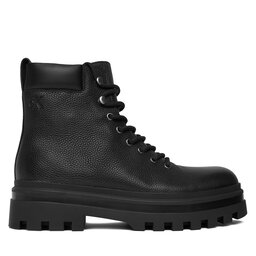 Calvin Klein Jeans Schnürschuhe Calvin Klein Jeans Lugged Hiking Lace Up Lth YM0YM01336 Schwarz