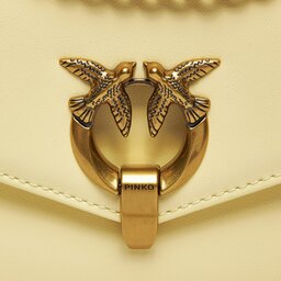 

Сумка Pinko Cupido Baguette Vitello Marbido 101750 A0QO Doppia Panna/Antique Gold C08Q, Жовтий