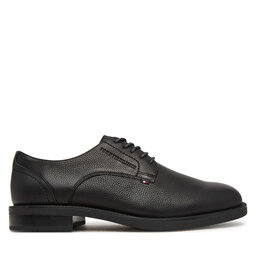 Tommy Hilfiger Halbschuhe Tommy Hilfiger Lth Mix Dress Hilfiger Shoe FM0FM06086 Schwarz